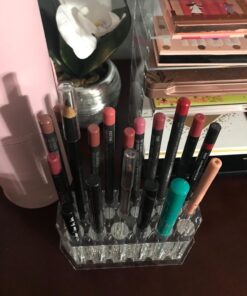 byAlegory Acrylic Eye Liner / Lip Liner Organizer & Beauty Makeup Holder | 26 Space Makeup Pencil Organization Container Storage - Clear 47 71zyaZhNiiL