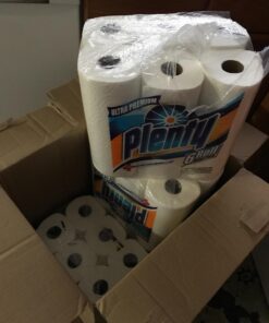 Plenty Ultra Premium Paper Towels | XL Rolls | Super Absorbent | Strong & Durable | Full Sheet | 24 Rolls 24 Rolls (Pack of 4) White 42 71zz4AfQ9jL 1