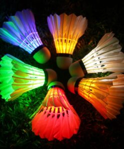 Inngree LED Badminton Birdies, LED Colourful Shuttlecock Dark Night Goose Feather Glow Birdies Lighting Outdoor Indoor Sport Activities 6 Colourful-6pcs 13 71zzC75WBwL
