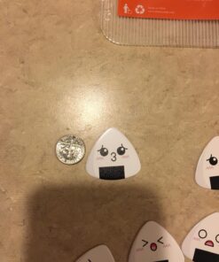 Dulphee Guitar Picks, Ukulele Picks White Sushi Rice Balls Pattern Guitar Picks Classical Triangle 0.96mm Heavy Guitar Plectrums 12 Pack for Bass, Acoustic & Electric Guitars White Rice Ball 12 pack 38 71zzLq2knPL