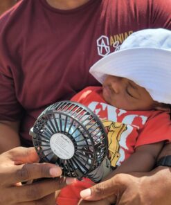 VersionTECH. Mini Handheld Fan, USB Desk Fan, Small Personal Portable Table Fan with USB Rechargeable Battery Operated Cooling Folding Electric Fan for Travel Office Room Household Black 66 71zzauCWwJL