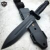 12" Tactical Bowie Survival Hunting Knife Military Dagger Fixed Blade w/ Sneath