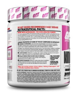 GAT SPORT Nitraflex Advanced Pre-Workout Powder, Increases Blood Flow, Boosts Strength and Energy, Improves Exercise Performance, Creatine-Free (Watermelon, 30 Servings) Watermelon 30 Servings (Pack of 1) Standard Packaging 14 81 10 2hsKL