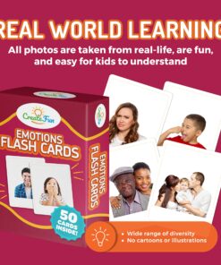 Emotions Flash Cards Volume 1-50 Feeling Photo Cards for Kids and Adults - for Speech Therapy, ABA Therapy Materials, Occupational Therapy, ESL Teaching Materials, Autism Learning Materials and More Emotions 14 81 3820sjcL