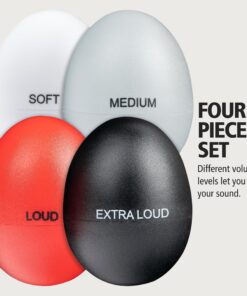 Alternative view of Meinl Percussion Set Egg Shakers 4-Piece Pack for All Music with Different Volume — NOT Made in China — Durable All-Weather, 2-Year Warranty (ES Red, Black, White, Gray