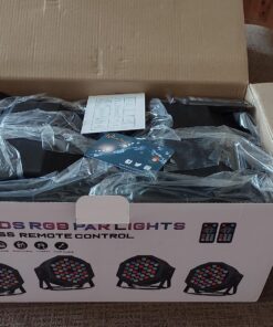 36LEDs Stage Par Lights 4 Pack - RGB LED Par Lights Sound Activated Auto Play by Remote & DMX Control Uplights for Wedding Birthday Church Music Light Show DJ Dance Party Events Stage Lighting 36LEDs Par Lights 4 Pack 22 81 7QiucRzL