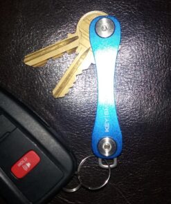 KeySmart Classic - Compact Key Holder and Keychain Organizer (up to 14 Keys, Blue) 37 81 8NcGcQcL