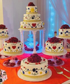 7 Tier Clear Cascade Wedding Cake Stand (Style R700) 16 81 8dcF6cgL