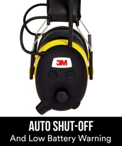 3M WorkTunes Hearing Protector with AM/FM Radio, NRR 24 dB,Black/Yellow 27 81 8rCpPJL