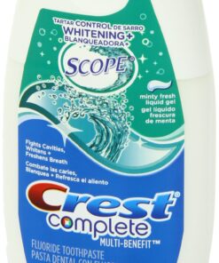 Crest Pls Scp White Liq F Size 4.6z Crest Complete Tartar Cntrl Whitening W/ Scope Liq Gel Toothpaste Mint Frsh 4.6 Ounce (Pack of 6) Minty Fresh 11 81 92naYvLL
