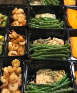 40 Pack - SimpleHouseware 2 Compartment Food Grade Meal Prep Storage Container Boxes (28 ounces) 40 Pack 33 81 9um12jQL