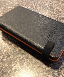 FEELLE Solar Charger Power Bank - 25000mAh Portable Phone Charger 3A Fast Charging External Battery Pack with 4 Solar Panels for Phone Outdoor Camping Orange Yellow 55 81 DEB4vWL