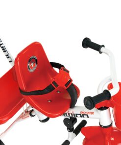 Alternative view of Schwinn Easy Steer Bike for Toddler, Kids Tricycle with Removable Push handle, Steel Trike Frame, Boys and Girls Ages 2-4 Year Old, Red/White, 8" Easy Steer Tricycle
