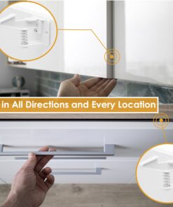 12 Pack Cabinet Locks Child Safety | Baby Safety Cabinet Locks NO Drilling 3M Adhesive Baby Proof Drawer Lock Child proofing cabinets latches for Kids Latch for Drawers & Door Child Safety Locks White 1 Count (Pack of 12) 23 81 ETfmTKnL
