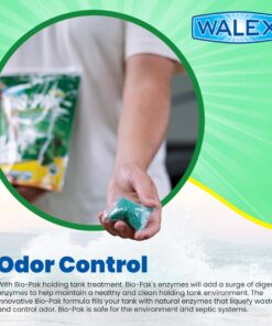 Walex Bio-Pak RV Black Holding Tank Deodorizer and Digester, Natural Enzyme Formula, Alpine Fresh Pack of 1 (10 count) 16 81 FVINmnL