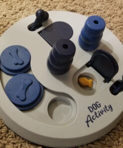 TRIXIE Flip Board Strategy Game, Intermediate Dog Puzzle Toy, Level 2 Activity, Treat Puzzle, Interactive Play, Enrichment Level 2 (Intermediate) 36 81 GDZhKAWL