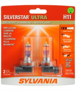 Alternative view of Sylvania H11SU.BP2 SilverStar ULTRA H11High Performance Halogen Headlight Bulbs with Alloy Coating, White (2 Pack)