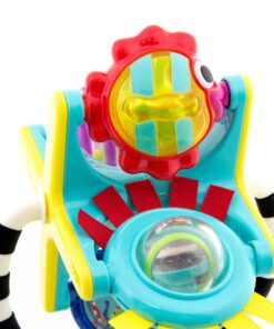 Sassy Fishy Fascination Station 2-in-1 Suction Cup High Chair Toy | Developmental Tray Toy for Early Learning | for Ages 6 Months and Up 17 81 Hm9K9RsL