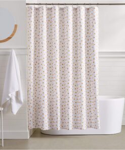 Amazon Basics Bathroom Shower Curtain - Gold Polka Dot, 72 Inch 13 81 Hv0YFUqL