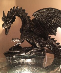 Mythical Winged Dragon Guarding Castle Electric Oil Warmer or Wax Tart Burner for Decorative Medieval & Gothic Decor Statues and Figurines As Aromatherapy Essential Scented Oil Gifts for Dragon Lovers 28 81 KjG7YJL