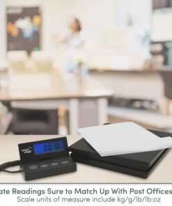 Smart Weigh Digital Shipping and Postal Weight Scale, 110 lbs x 0.1 oz, UPS USPS Post Office Scale 36 81 LPrupWyL