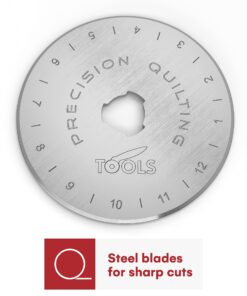 Precision Quilting Tools 60mm Crochet Edge Skip Blades (Pack of 5) Compatible with Cutter! Perfect Wide Skip Blade for Crochet Edge Projects, Fleece, and Scrapbooking! Normal Skip Blade 8 81 M2gpf6aL