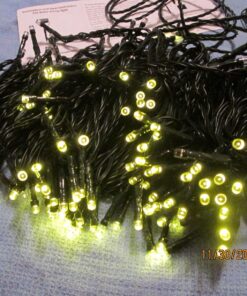 VMANOO Solar Christmas Lights 72 Feet 22 Meter 200 LED 8 Modes Fairy String Lights for Outdoor, Gardens, Homes, Wedding,Party,Lawn,Tree,Gift,Waterproof(Warm White) 1 PACK Warm White 33 81 Mcan73xL