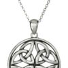 Amazon Essentials Celtic Pendant Necklaces (previously Amazon Collection) Silver, Celtic Triquetra Trinity Knot 45 81 N3amZL7L