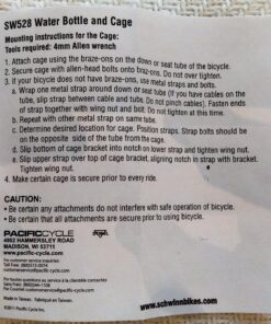 Schwinn Bike Bottle Holder With Water Bottle, 23 Oz. BPA-Free Squeeze Sport Bottle and Durable Alloy Cage, Easy To Mount Cycling Accessory 23 Ounces 38 81 OJnJAbIL