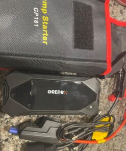 GREPRO Car Jump Starter, 3000A Peak Car Battery Jump Starter Battery Pack (10L Gas & 8.0L Diesel Engines), 12V Battery Booster, Jump Box with Jumper Cables, Car Battery Jumper with LED Light 20 81 OVMruvRL