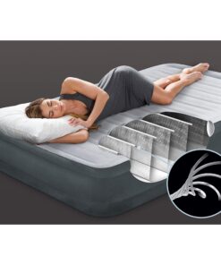 Intex Comfort Dura-Beam Airbed Internal Electric Pump Bed Height Elevated (2020 Model) Twin (300 Lbs) Mid Rise (13") 33 81 PJVVo4uL