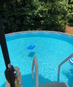 Intex 18ft X 52in Ultra Frame Pool Set with Sand Filter Pump, Ladder, Ground Cloth & Pool Cover 40 81 POhjW0OL