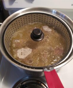 Bayou Classic 1201 10-qt Aluminum Fry Pot Features Perforated Aluminum Basket Heavy Duty Riveted Handles Perfect For Deep Frying French Fries Hush Puppies Fish & Chicken 40 81 PeQA7AqL