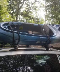 ECOTRIC Kayak Roof Rack J-Bar Rack HD Universal Kayak Carrier Holder Canoe Boat Surf Ski Board Roof Top Mounted on Crossbar for Car SUV Truck Set of 4 41 81 Psm4d49L