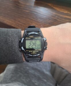 Timex Men's T5K463 Expedition Atlantis Black Resin Strap Watch 36 81 QfTyouL