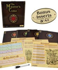 Stratagem The Master's Tome 4-Panel Customizable GM Screen with Free Inserts – Dry Erase, Dungeon & Game Master Accessory for Tabletop RPG Campaigns (Red) Red 16 81 Rip1doIL