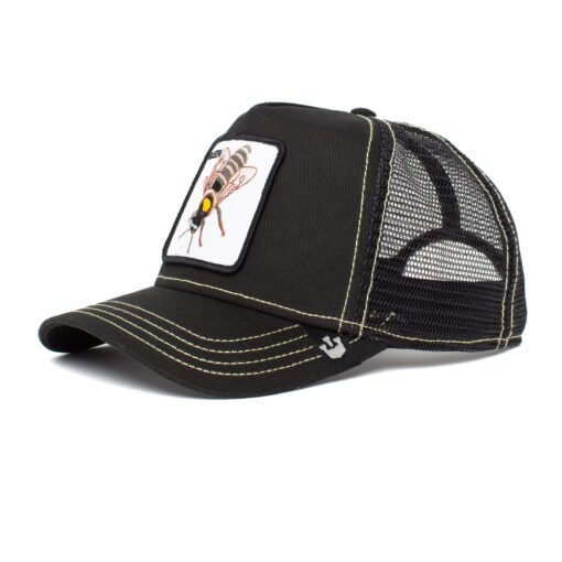 Goorin Bros. Trucker Hat Men - Mesh Baseball SnapBack Cap - The Farm One Size Black (Bee)