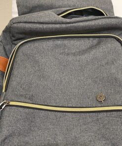 Modoker Vintage Laptop Backpack for Women Men,Travel Backpacks with USB Charging Port Fashion Backpack Fits 15.6Inch Notebook, Grey 44 81 aP7KjrxL