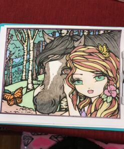 Sweet & Simple Whimsy Girls: Mermaids and More to Color 104 81 ax7mG 2L