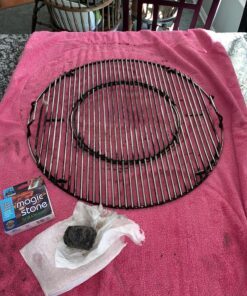 Better Grillin Scrubbin Stone Grill Cleaner-Scouring Brick/Barbecue Grill Brush/Barbecue Cleaner for BBQ, Griddle, Racks 1 Count Gray 26 81 bj89j9bL