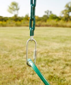 Swing-N-Slide Heavy Duty Green Swing Seat - 58" Vinyl Coated Chain Backyard Playground Swing for Replacement or Accessories 17 81 cQScf6hL