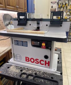 BOSCH RA1171 25-1/2 in. x 15-7/8 in. Benchtop Laminated MDF Top Cabinet Style Router Table with 2 Dust Collection Ports 70 81 cmFrVFBL