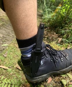 Kershaw Secret Agent (4007); Concealable Boot Knife with Strong Single Edge 4.4 Inch 8Cr13MoV Steel Blade; Arrives with Dual Carry Molded Sheath and Stealthy Non-Reflective Black Oxide Finish, 3 OZ 39 81 dPF1pPPL