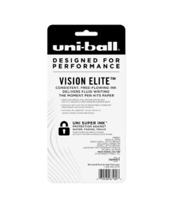 uni-ball Vision Elite Rollerball Pens, Bold Point (0.8mm), Black, 4 Count 16 81 ddOpHIxL