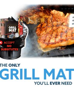 Alternative view of Kona Best BBQ Grill Mat - Heavy Duty 600 Degree Non-Stick Grill Mats for Outdoor Grilling | Premier BBQ Grill Accessories Nonstick Grill Matt (Set of 2) Engineered in The USA | 7-Year Warranty