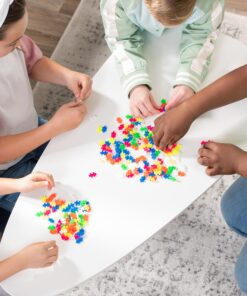 PLUS PLUS - Open Play Set - 600 Piece - Neon Color Mix, Construction Building Stem Toy, Interlocking Mini Puzzle Blocks for Kids Single 26 81 doD2N1pL