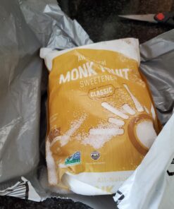 Health Garden Monk Fruit Sweetener, Classic - Non GMO - Gluten Free - Sugar Substitute - Kosher - Keto Friendly (3 lbs) 3 Pound (Pack of 1) 30 81 fPF5wzLL