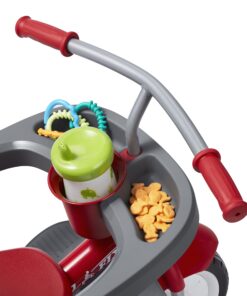 4-in-1 Stroll 'N Trike, Red Toddler Tricycle for Ages 1 Year -5 Years, 19.88" x 35.04" x 40.75" Classic 33 81 gqxJH2JL