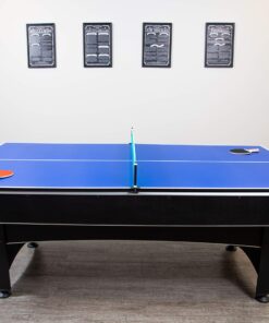 Hathaway Maverick 7-Foot Pool and Table Tennis Multi Game with Red Felt and Blue Table Tennis Surface. Includes Cues, Paddles and Balls 23 81 isT9GXNL