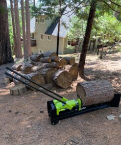 Sun Joe LJ10M 10-Ton Hydraulic Log Splitter, Green 57 81 jG6iDrL